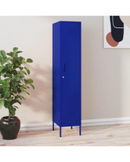 Armoire à casiers Bleu marine 35x46x180 cm Acier | Mobilier & Déco