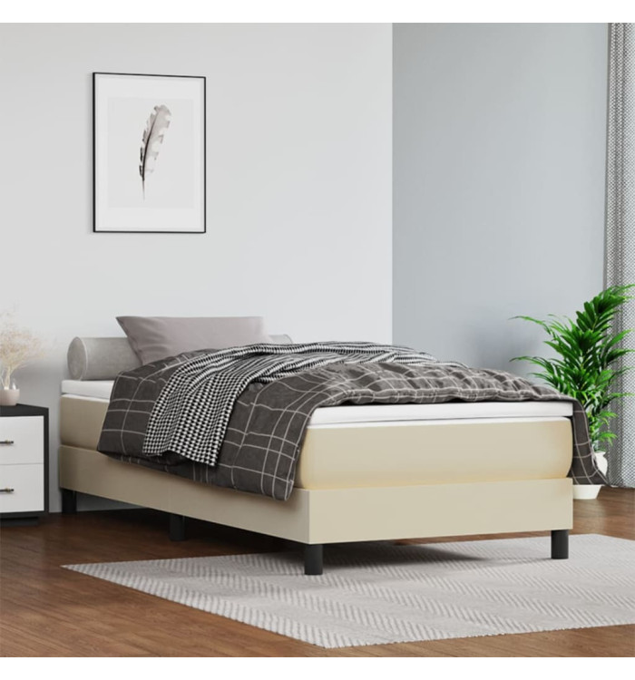 Matelas de lit à ressorts ensachés Crème 100x200x20 cm | Mobilier & Déco