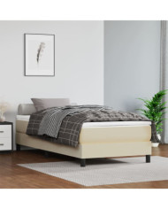Matelas de lit à ressorts ensachés Crème 100x200x20 cm | Mobilier & Déco