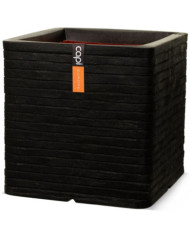Capi Jardinière Nature Row carré 40x40 cm noir KBLRO903 | Mobilier & Déco