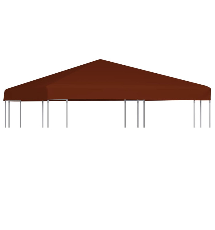 Toile supérieure de gazebo 310 g/m² 3x3 m Terre cuite | Mobilier & Déco
