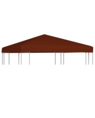 Toile supérieure de gazebo 310 g/m² 3x3 m Terre cuite | Mobilier & Déco