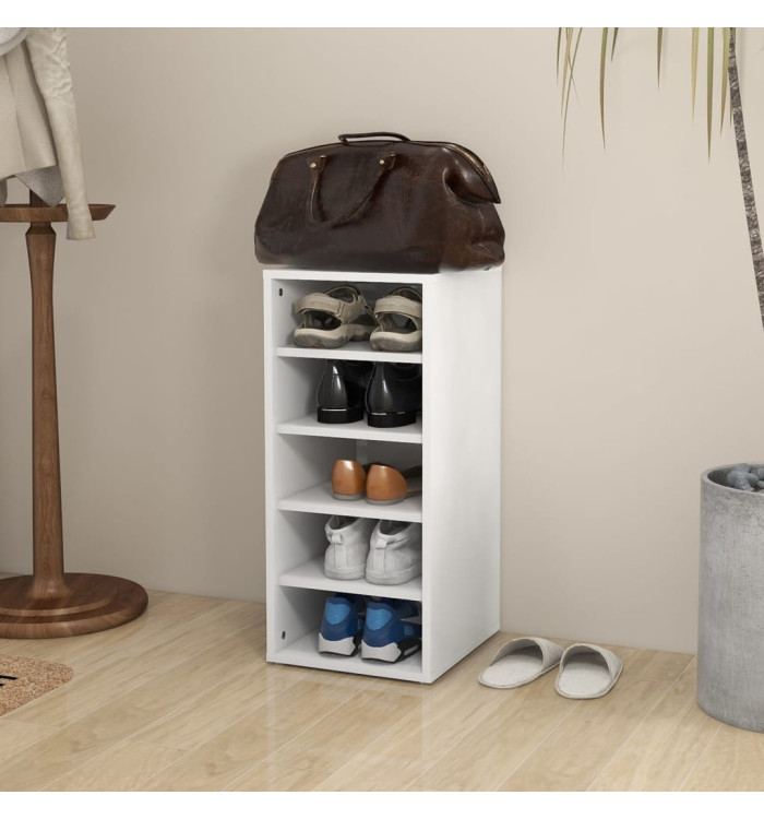 Armoire à chaussures Blanc 31,5x35x70 cm Bois d'ingénierie | Mobilier & Déco