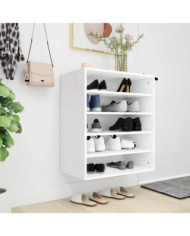 Armoire à chaussures Blanc 60x35x70 cm Bois d’ingénierie | Mobilier & Déco