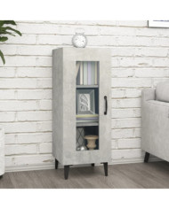 Buffet Gris béton 34,5x34x90 cm Bois d'ingénierie | Mobilier & Déco