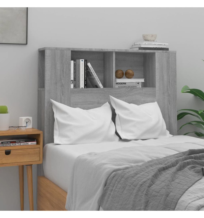 Armoire de tête de lit Sonoma gris 100x18,5x104,5 cm | Mobilier & Déco