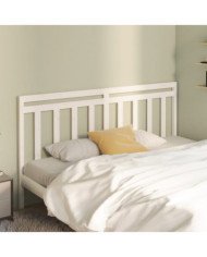 Tête de lit Blanc 206x4x100 cm Bois massif de pin | Mobilier & Déco