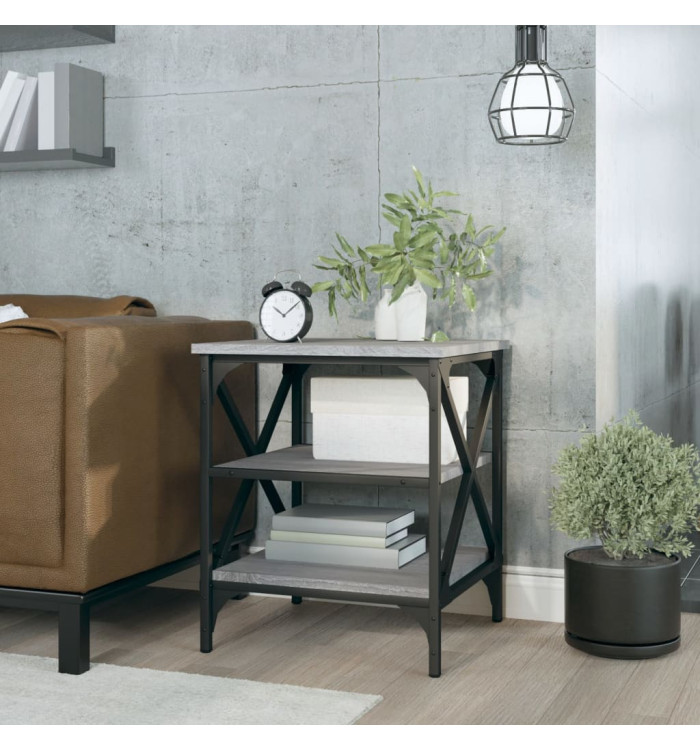 Table d'appoint Sonoma gris 40x42x50 cm Bois d'ingénierie | Mobilier & Déco