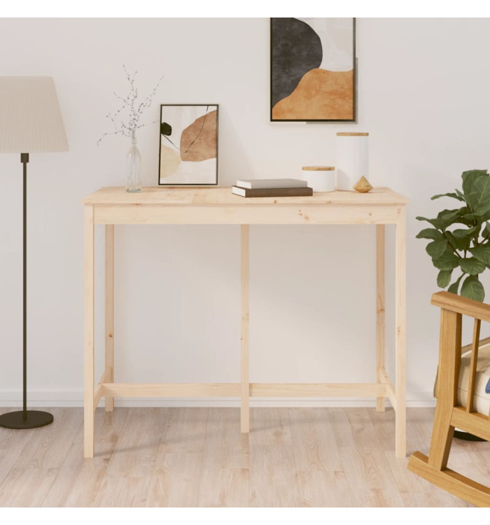 Table de bar 140x80x110 cm Bois massif de pin | Mobilier & Déco