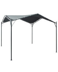 Auvent tente belvédère 3x3 m Acier Anthracite | Mobilier & Déco
