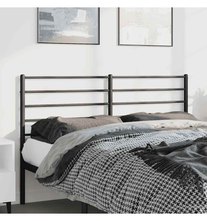 Tête de lit métal noir 135 cm | Mobilier & Déco