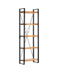 Bibliothèque à 5 niveaux 60x30x180 cm Bois d'acacia solide | Mobilier & Déco
