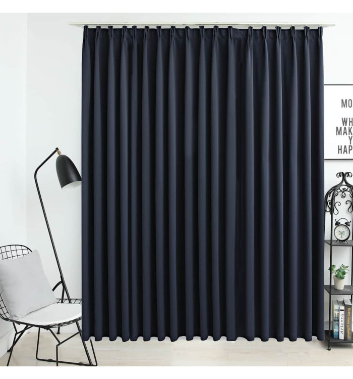 Rideau occultant avec crochets Anthracite 290x245 cm | Mobilier & Déco