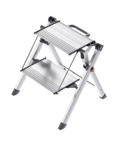 Hailo Escabeau 2 marches Mini Comfort 45 cm Aluminium 4310-100 | Mobilier & Déco