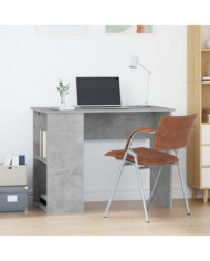 Bureau Gris béton 100x55x75 cm Bois d'ingénierie | Mobilier & Déco