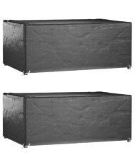Housses salon de jardin2pcs 8œillets 180x122x75cm rectangulaire | Mobilier & Déco