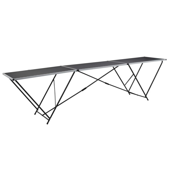 Table à coller pliable MDF et aluminium 300 x 60 x 78 cm | Mobilier & Déco