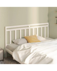 Tête de lit Blanc 206x4x100 cm Bois massif de pin | Mobilier & Déco