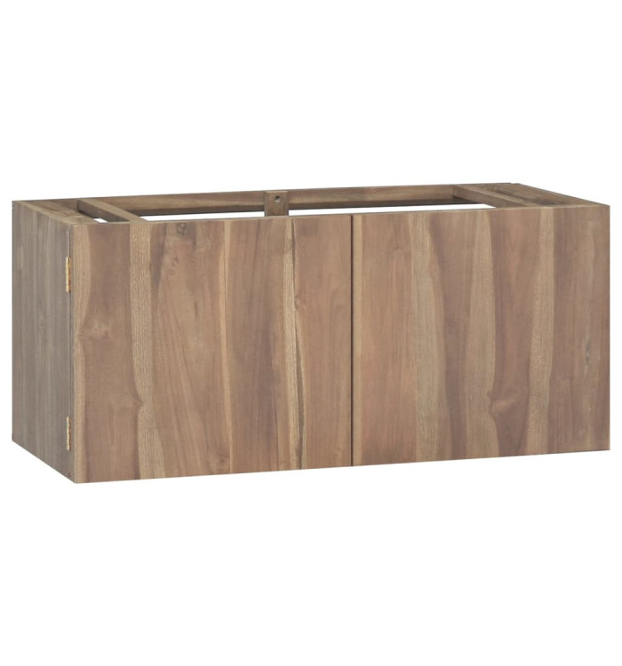 Armoire murale de salle de bain 90x39x40 cm Bois de teck massif | Mobilier & Déco