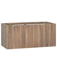 Armoire murale de salle de bain 90x39x40 cm Bois de teck massif | Mobilier & Déco