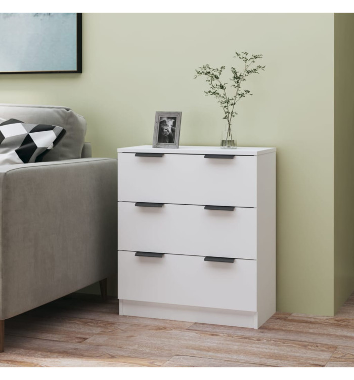 Buffet Blanc 60x30x70 cm Bois d'ingénierie | Mobilier & Déco