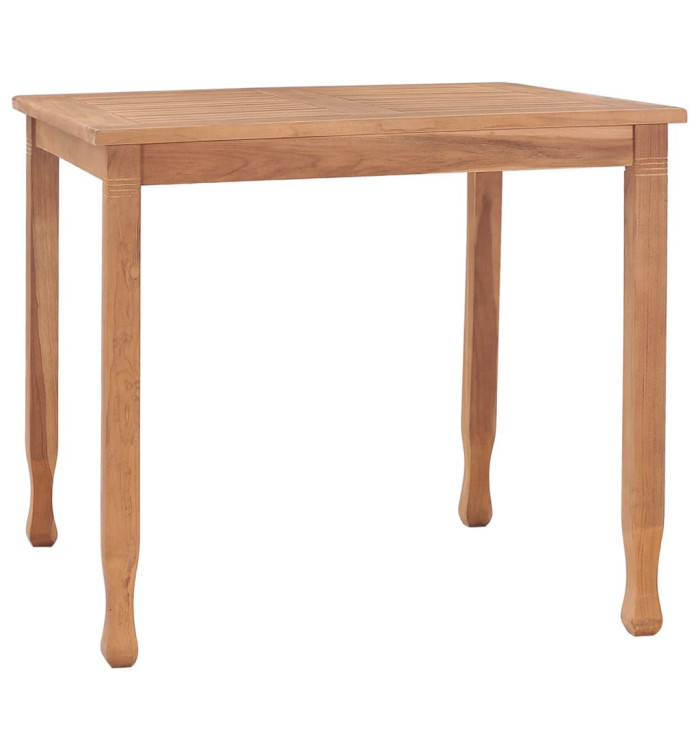 Table à dîner de jardin 85x85x75 cm Bois de teck massif | Mobilier & Déco