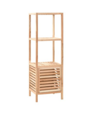 Armoire de salle de bain Bois de noyer 39,5x35,5x123 cm | Mobilier & Déco