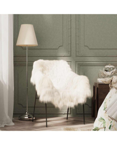 Housse de chaise en peau de mouton islandaise Crème 70x110 cm | Mobilier & Déco