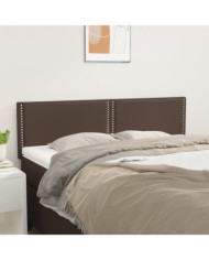 Têtes de lit 2 pcs Marron 72x5x78/88 cm Similicuir | Mobilier & Déco