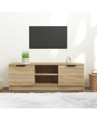Meuble TV Chêne sonoma 102x35x36,5 cm Bois d'ingénierie | Mobilier & Déco