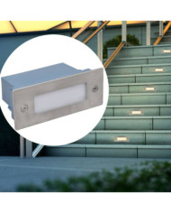 Lampes LED encastrée d'escalier 6 pcs 44x111x56 mm | Mobilier & Déco