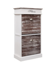 Armoire à chaussures Marron 50 x 28 x 98 cm Bois de Paulownia | Mobilier & Déco