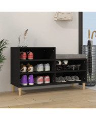 Armoire à chaussures Noir 102x36x60 cm Bois d'ingénierie | Mobilier & Déco