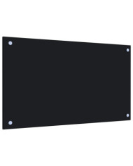 Dosseret de cuisine Noir 70x40 cm Verre trempé | Mobilier & Déco