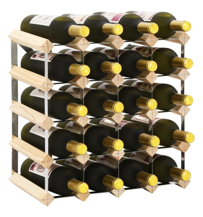 Casier à bouteilles pour 20 bouteilles Pinède solide | Mobilier & Déco