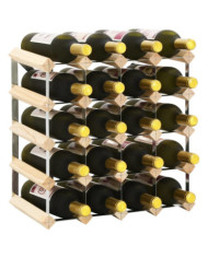 Casier à bouteilles pour 20 bouteilles Pinède solide | Mobilier & Déco