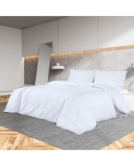 Ensemble de housse de couette Blanc 155x220 cm Coton | Mobilier & Déco
