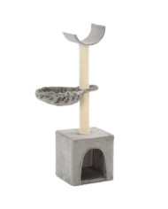 Arbre à chat avec griffoirs en sisal 105 cm Gris | Mobilier & Déco