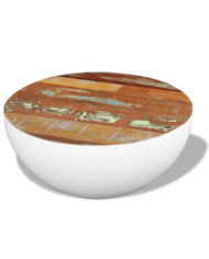 Table basse Forme de bol Bois de récupération massif 60x60x30cm | Mobilier & Déco
