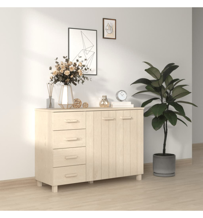 Buffet HAMAR Marron miel 113x40x80 cm Bois massif de pin | Mobilier & Déco