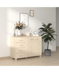 Buffet HAMAR Marron miel 113x40x80 cm Bois massif de pin | Mobilier & Déco