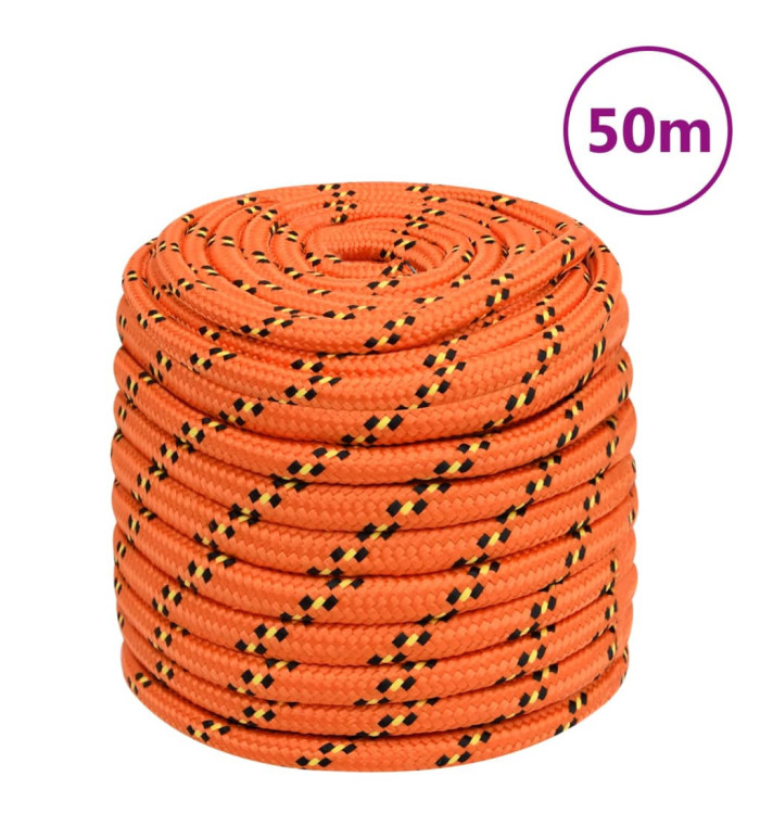 Corde de bateau Orange 16 mm 50 m Polypropylène | Mobilier & Déco