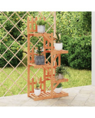 Support à fleurs 60x25x130 cm bois massif de sapin | Mobilier & Déco