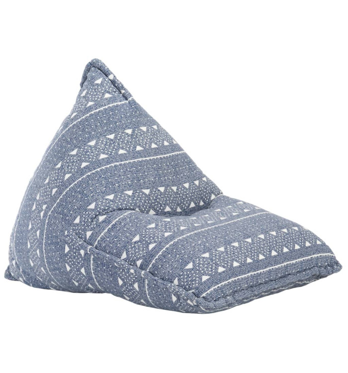 Canapé pouf Indigo Tissu Patchwork | Mobilier & Déco