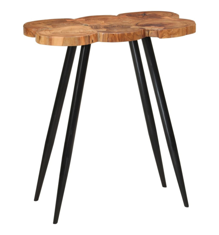 Table de bar en rondins 90x54x105 cm bois d'acacia solide | Mobilier & Déco