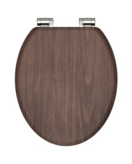 SCHÜTTE Siège de toilette avec fermeture en douceur DARK WOOD MDF | Mobilier & Déco