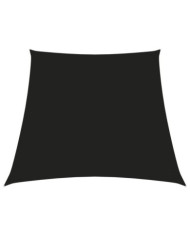 Voile de parasol Tissu Oxford trapèze 3/4x3 m Noir | Mobilier & Déco
