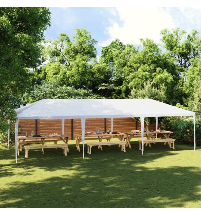 Tente de réception 4 x 9 m Blanc | Mobilier & Déco