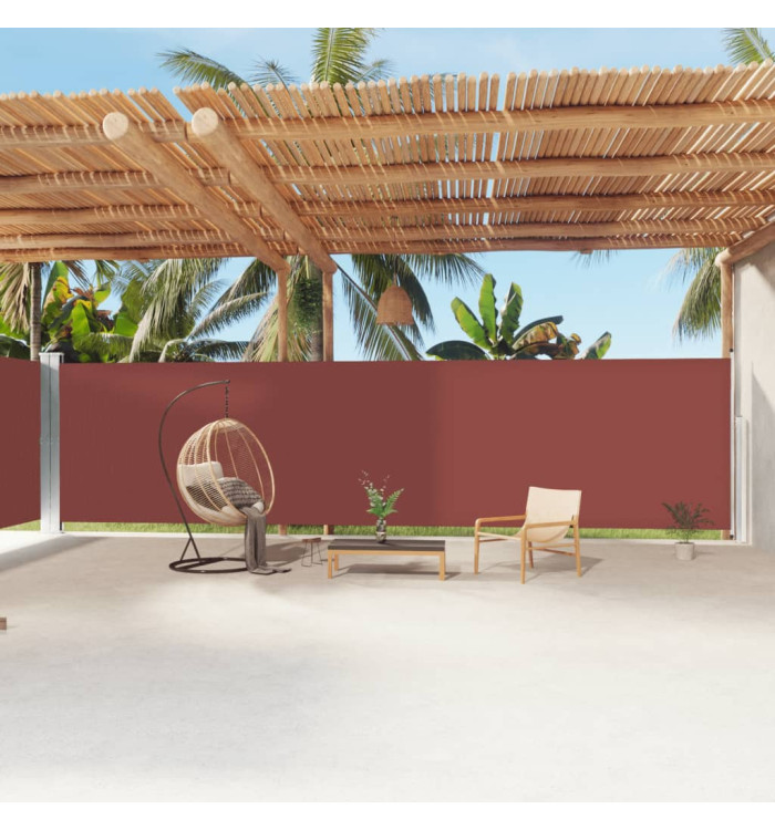 Auvent latéral rétractable Marron 200x1200 cm | Mobilier & Déco