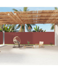 Auvent latéral rétractable Marron 200x1200 cm | Mobilier & Déco